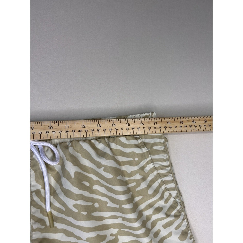 No Boundaries Men's Swim Trunks M 32-34 Tan Zebra Print Board Shorts Lined - Picture 5 of 9